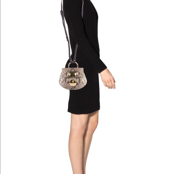 Chloe Python Mini Faye Bag - Picture 4 of 8